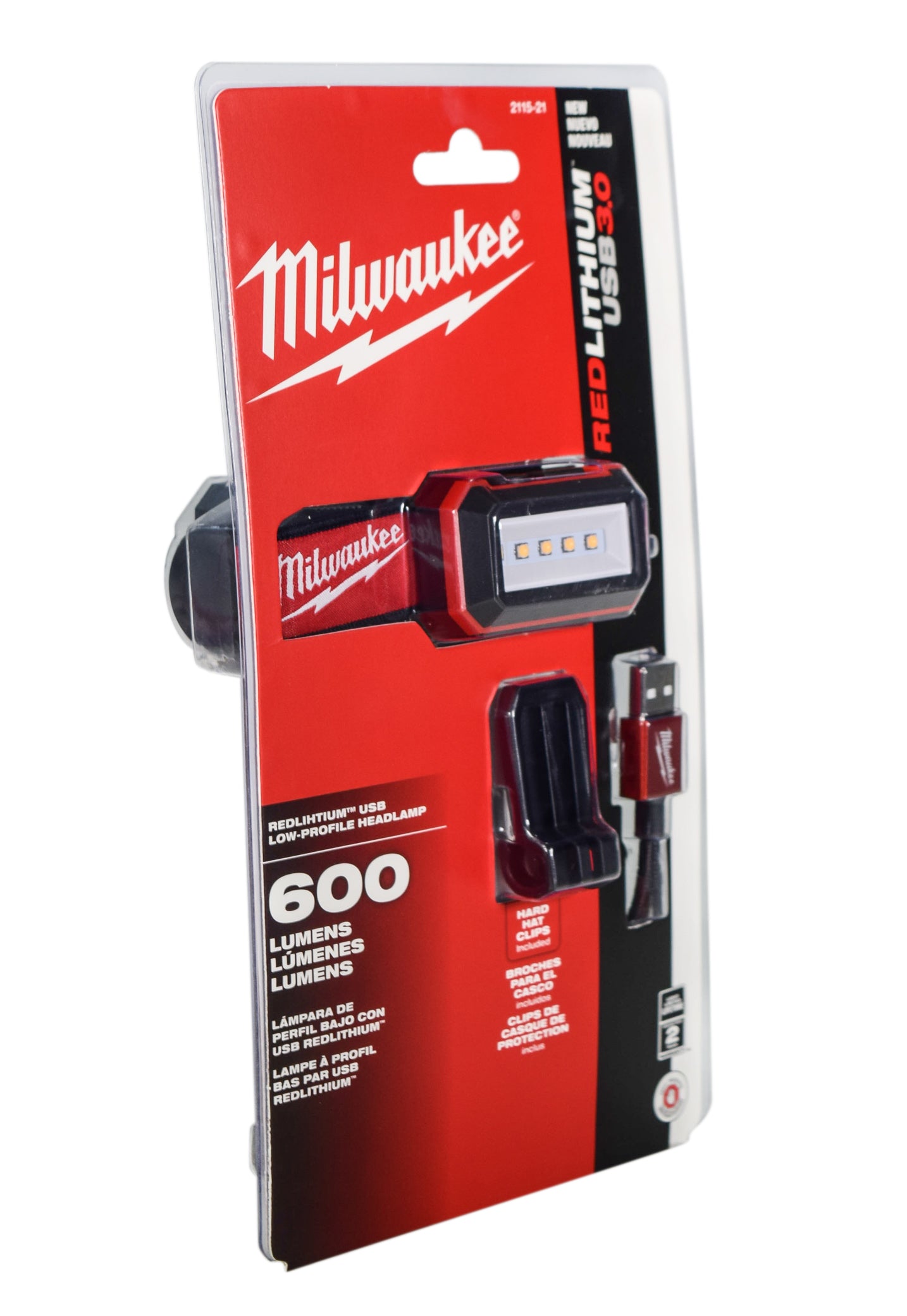 Milwaukee 2115-21 USB Rechargeable LowProfile Headlamp