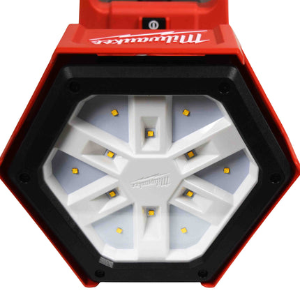 Milwaukee M18 Rocket Dual Power Tower Light (Tool Only) – 2,500 Lumens TrueView High Definition Output, Adjustable 4–7 ft Extension, Dual Power (Battery or Cord), Impact-Resistant Jobsite Work Light