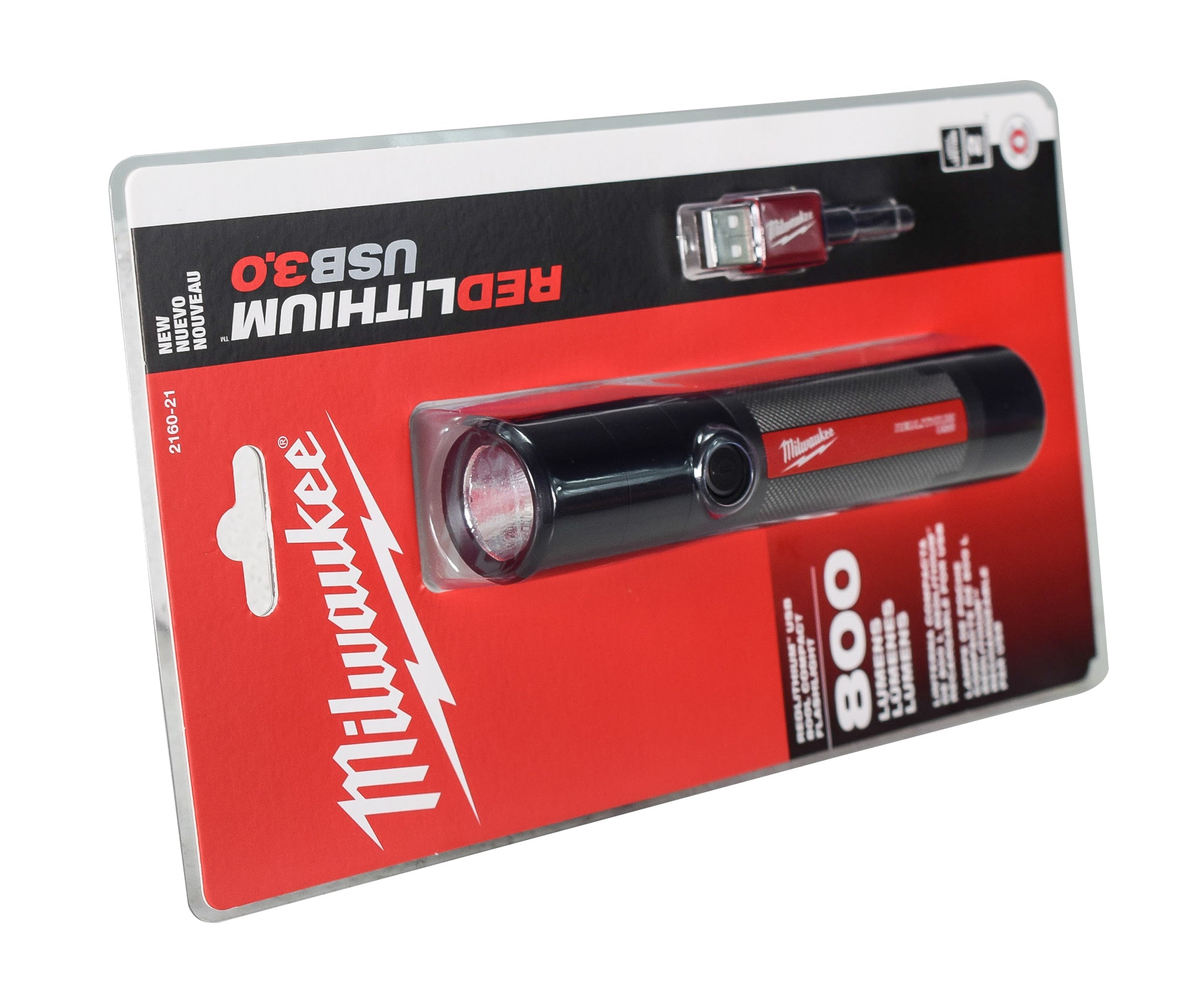 Milwaukee 2160-21 USB Rechargeable 800L Compact Flashlight (3 Ah) – Mass Depot Milwaukee 2160-21 USB Rechargeable 800L Compact Flashlight (3 Ah) – Mass Depot