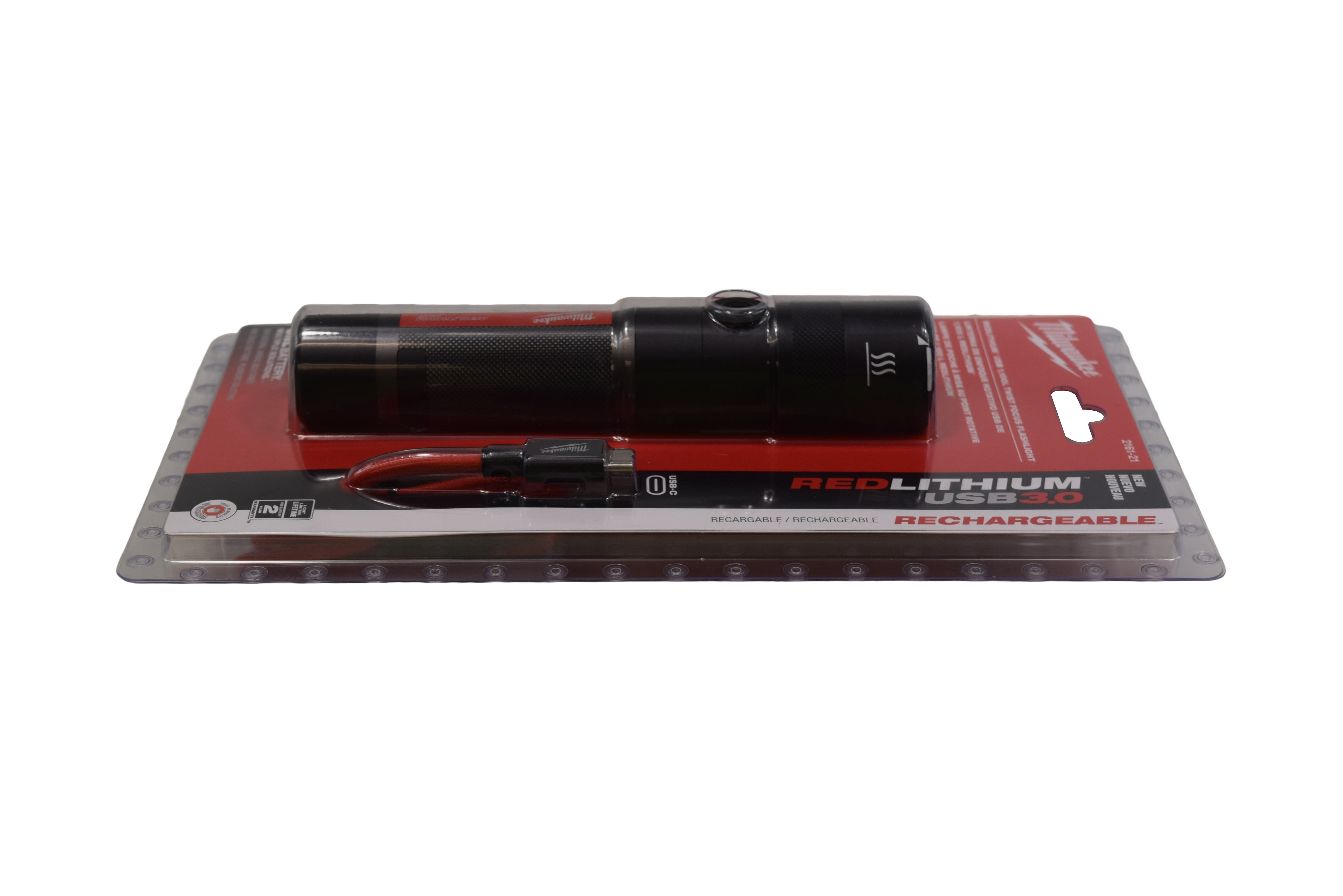 Milwaukee 2161-21 USB Recharrgeable 1100LTwist Focus Flashlight