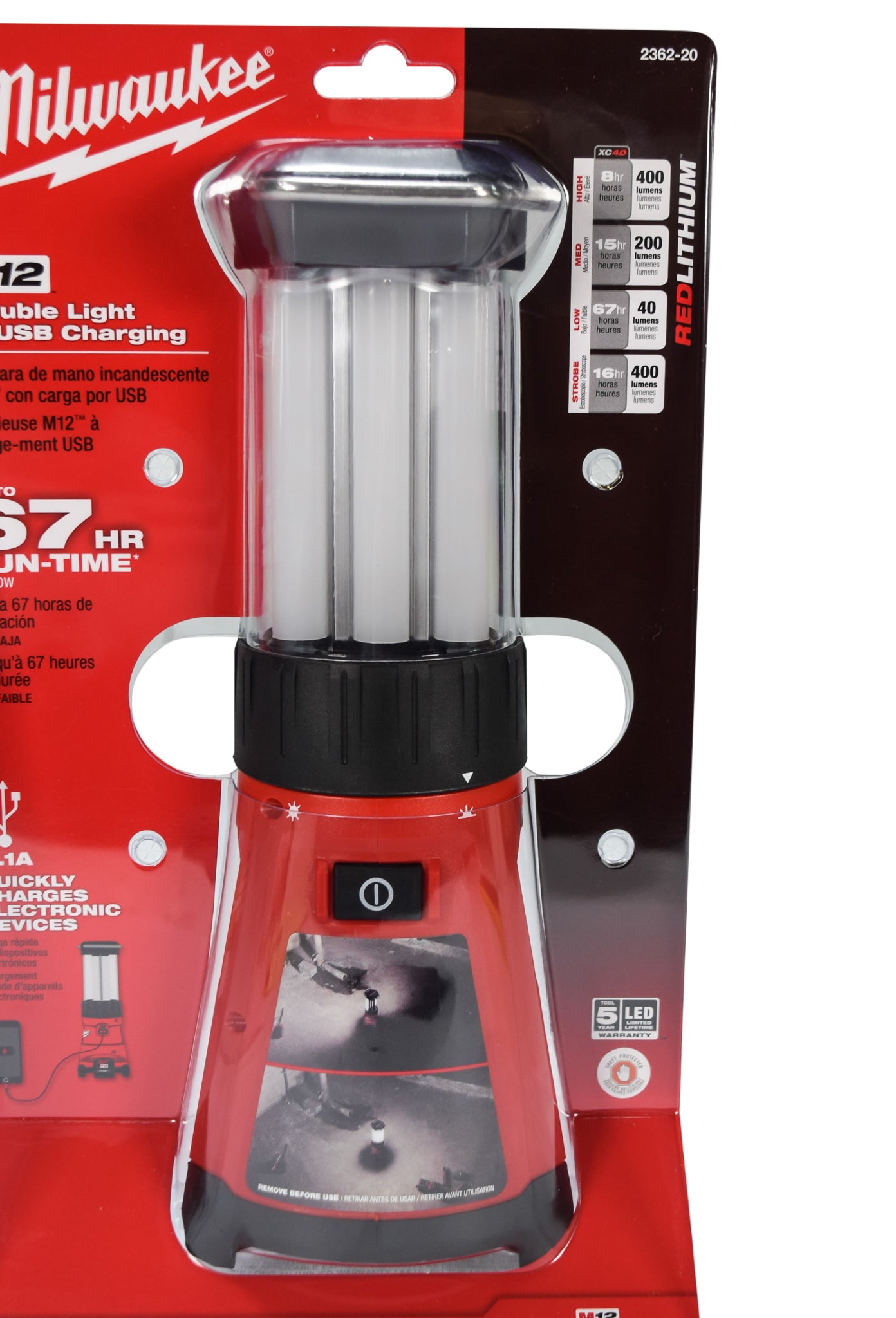 milwaukee flashlight 12v Milwaukee 2362-20 M12 12V Lithium-Ion LED Lantern/Flood Light – Mass Depot
