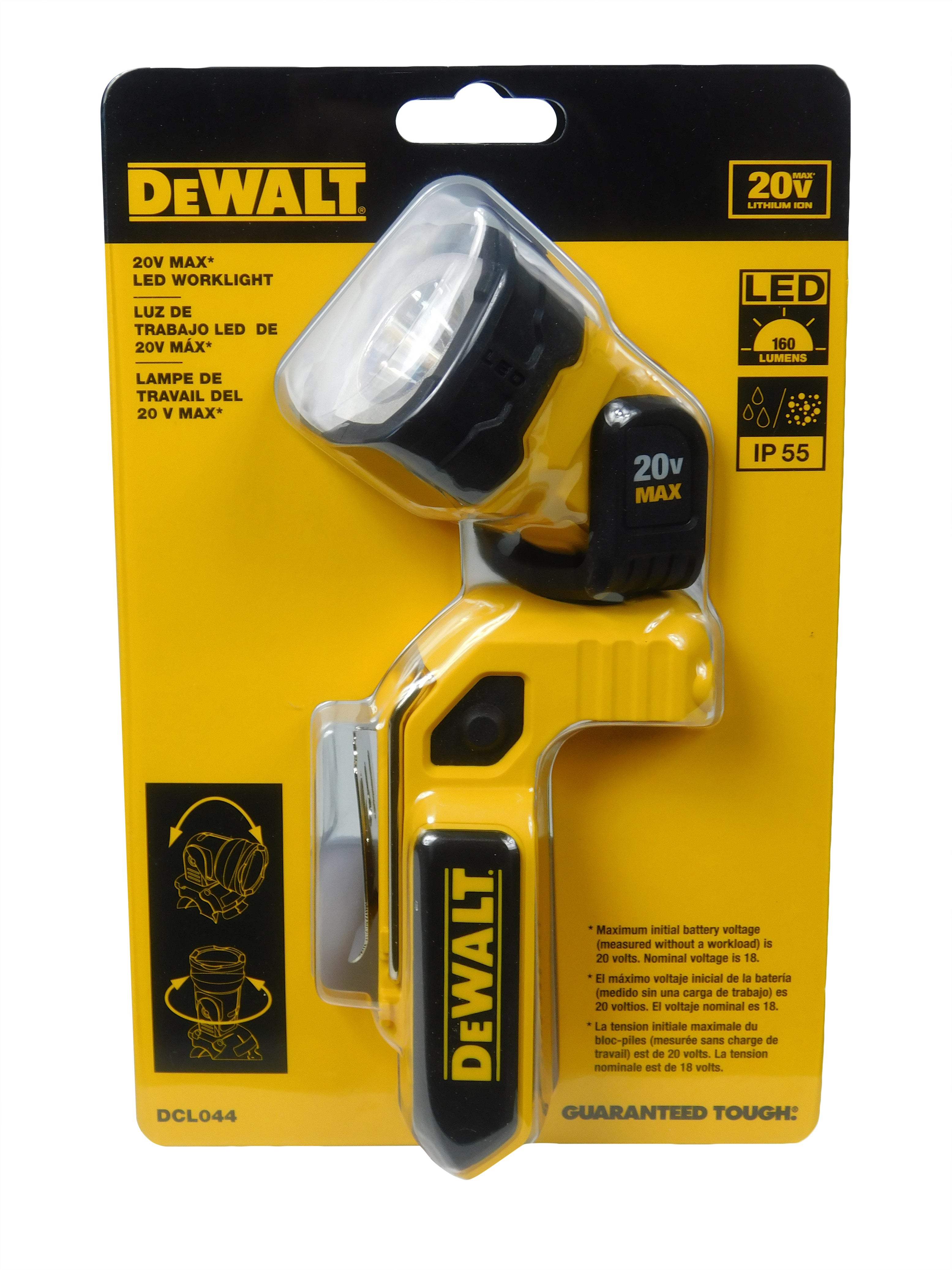 DeWalt DCL044 20V Max LED Hand-Held Work Light