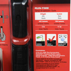 Milwaukee 2112-21 USB Rechargeable RedLithium Rover Pocket Flood Light
