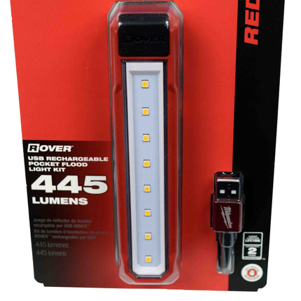 Milwaukee 2112-21 USB Rechargeable RedLithium Rover Pocket Flood Light