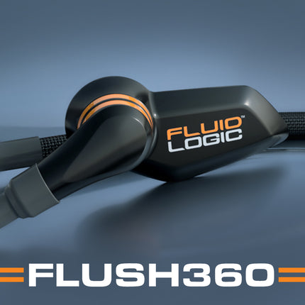 FluidLogic Helmet Hydration System with Easy Connect Quick Release Magnetic Air Coupler & Steering Wheel LED Button for Racing - w/ Keychain