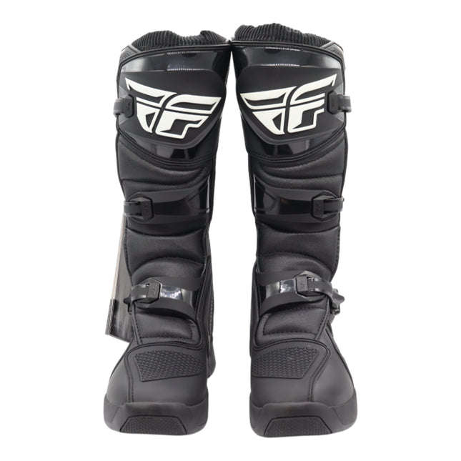 Fly Racing Maverik LT Boots, 2026 Model, (Adult - Size 12) CE Certified Motocross & Off-Road Motorcycle Boots, Adjustable Quick-Lock Buckles, Articulated Ankle Support, Rubber Heat Shield (Black)