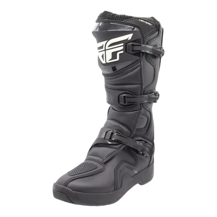 Fly Racing Maverik LT Boots, 2026 Model, (Adult - Size 12) CE Certified Motocross & Off-Road Motorcycle Boots, Adjustable Quick-Lock Buckles, Articulated Ankle Support, Rubber Heat Shield (Black)