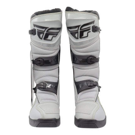 Fly Racing Maverik LT Boots, 2026 Model, (Adult - Size 9) CE Certified Motocross & Off-Road Motorcycle Boots, Adjustable Quick-Lock Buckles, Articulated Ankle Support, Rubber Heat Shield (Grey/Black)