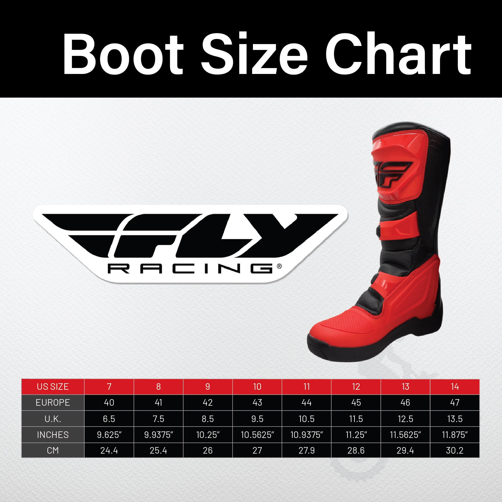 Fly Racing Maverik LT Boots, 2026 Model, (Adult - Size 11) CE Certified Motocross & Off-Road Motorcycle Boots, Adjustable Quick-Lock Buckles, Articulated Ankle Support, Rubber Heat Shield (Red/Black)