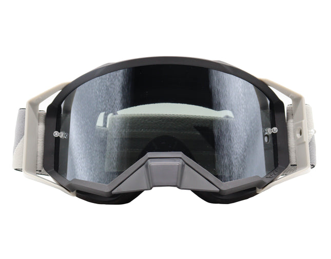 Fly Racing Zone Elite Goggles – Premium Motocross & Off-Road Goggles with HD Lens System, Quick-Change Technology & Pro Fit (Black/Grey)