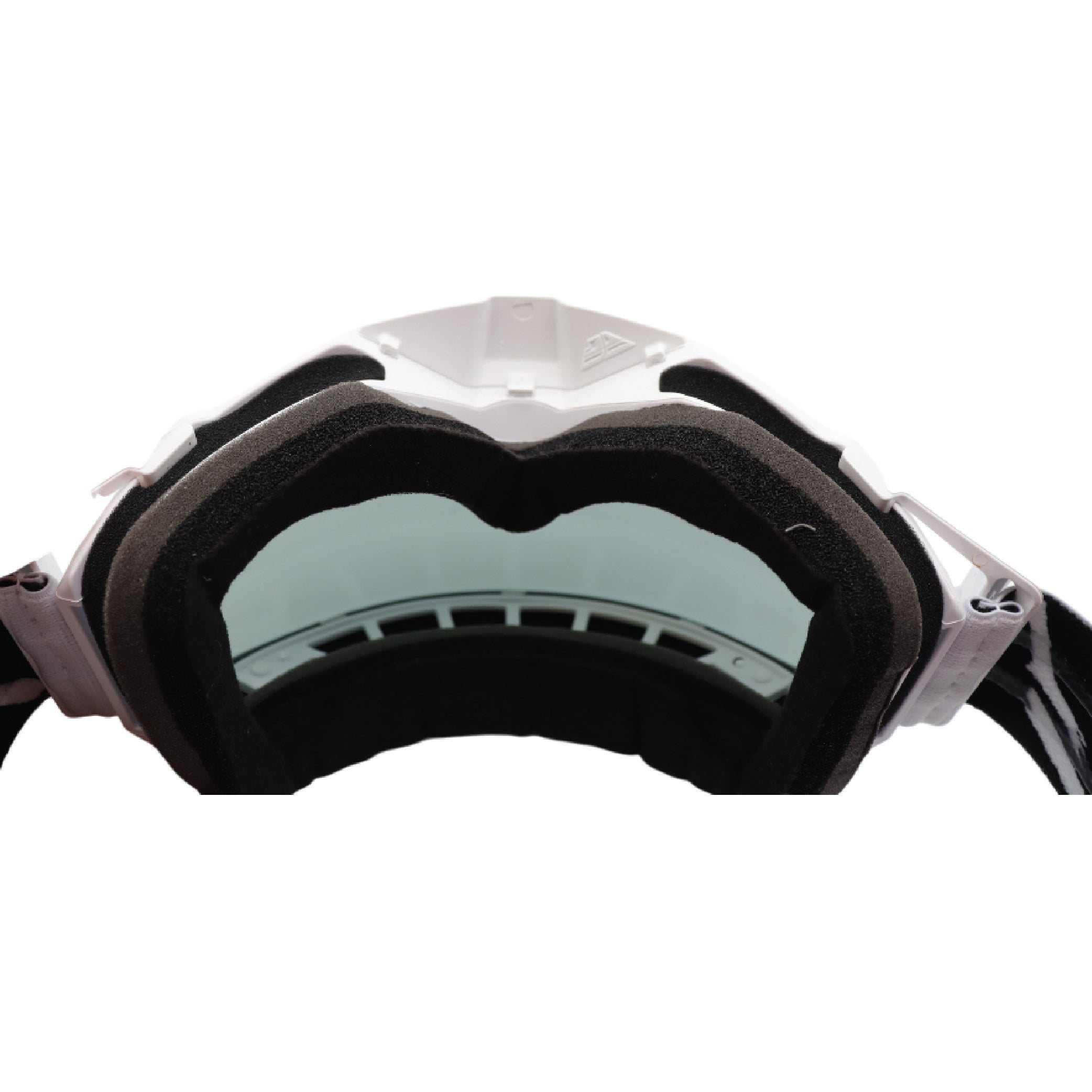 ZONE ELITE GOGGLE BLACK/WHITE W/ BLACK MIRROR/SMOKE LENS