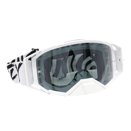 Fly Racing Zone Elite Goggles – Premium Motocross & Off-Road Goggles with HD Lens System, Quick-Change Technology & Pro Fit (Black/White)