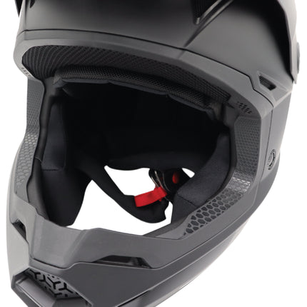 Fly Racing Kinetic Solid Helmet - DOT & ECE22.06 Approved Protection – Lightweight, Ventilated & Precision-Fit Design Large (Black)