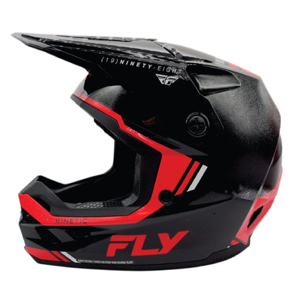 Fly Racing Kinetic Verdict Helmet – DOT/ECE 22.06 Approved – Lightweight MX Helmet with TFV Ventilation, Removable Liner & Helmet Bag X-Large (Black/Red/White)