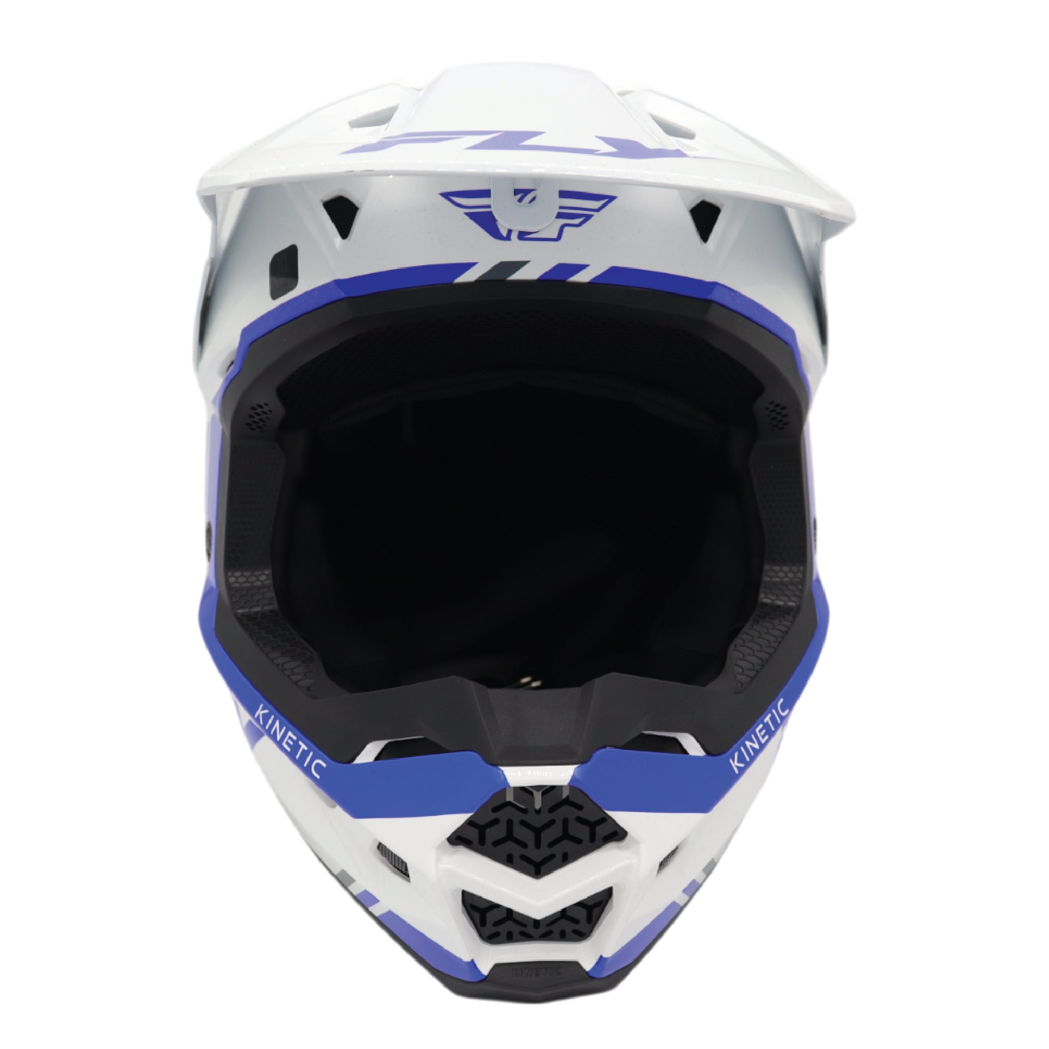 KINETIC VERDICT HELMET WHITE/BLUE/GREY XL