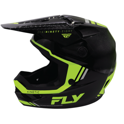 Fly Racing Kinetic Verdict Helmet – DOT/ECE 22.06 Approved – Lightweight MX Helmet with TFV Ventilation, Removable Liner & Helmet Bag 2X-Large (Black/Hi-Vis Yellow/Grey)
