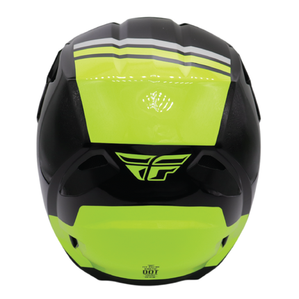Fly Racing Kinetic Verdict Helmet – DOT/ECE 22.06 Approved – Lightweight MX Helmet with TFV Ventilation, Removable Liner & Helmet Bag 2X-Large (Black/Hi-Vis Yellow/Grey)