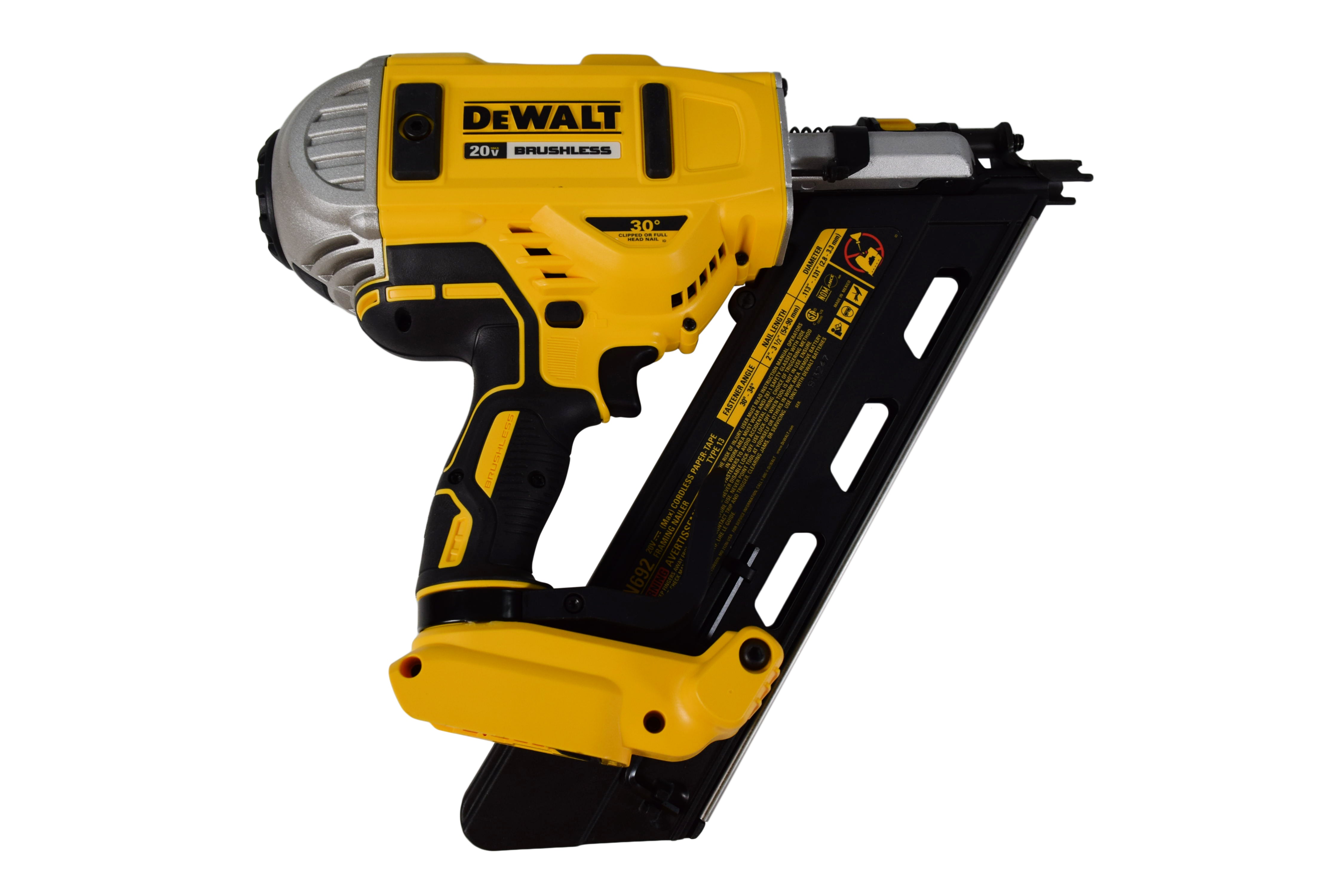 Dewalt DCN692B 20V Max XR Cordless Brushless Dual Speed Nailer