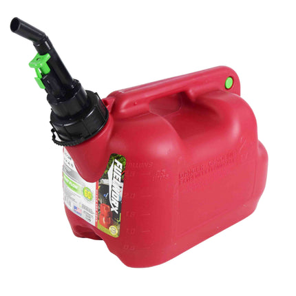 Fuelworx Red 2.5 Gallon Stackable Fast Pour Gas Fuel Cans CARB Compliant Made in The USA (2.5 Gallon Gas Single Can)