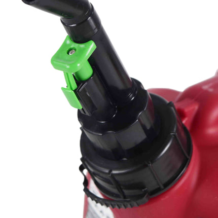 Fuelworx Red 2.5 Gallon Stackable Fast Pour Gas Fuel Cans CARB Compliant Made in The USA (2.5 Gallon Gas Single Can)