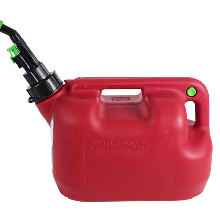 Fuelworx Red 2.5 Gallon Stackable Fast Pour Gas Fuel Cans CARB Compliant Made in The USA (2.5 Gallon Gas 2-Pack)