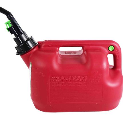 Fuelworx Red 2.5 Gallon Stackable Fast Pour Gas Fuel Cans CARB Compliant Made in The USA (2.5 Gallon Gas 2-Pack)