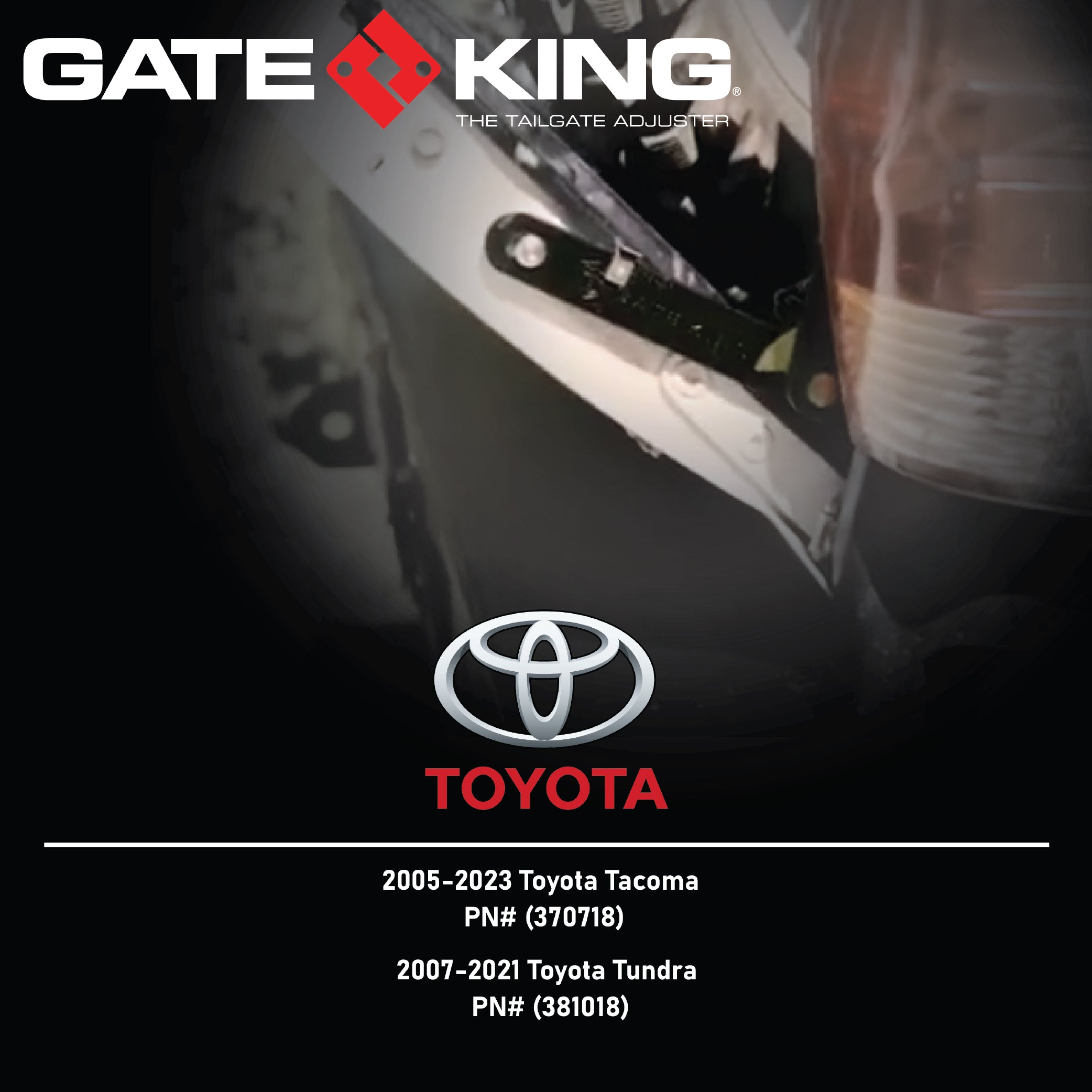 Gate King Ratcheting Truck Tailgate Adjuster for Toyota Tundra (2007-2021)