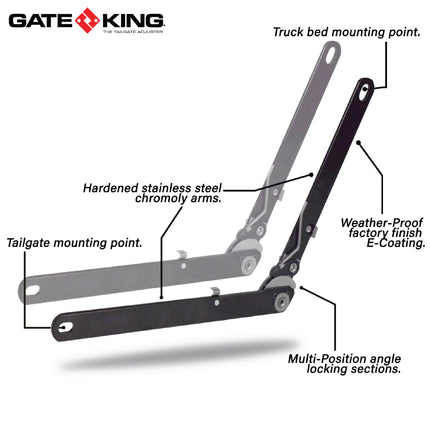 Gate King Tailgate Adjuster for Dodge Ram 1500 2002-2018 & 2500/3500 2003-2023