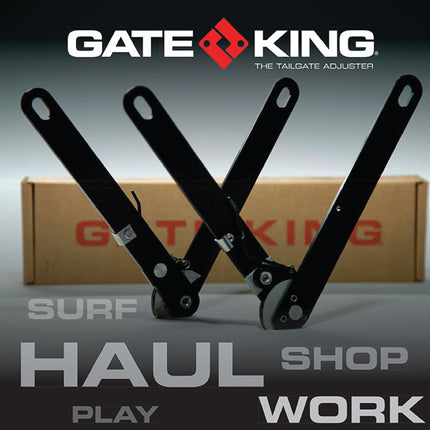 GATE KING Ratcheting Multi Position Pickup Truck Tailgate Adjuster for Jeep Gladiator (2019-2023) Made in USA