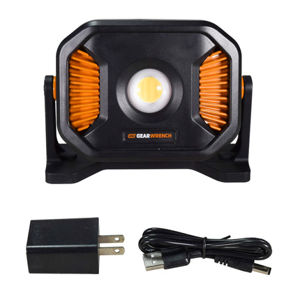 GearWrench 83124 1000 Lumen Rechargeable Area Light with AC Adapter