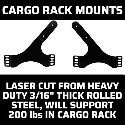 Gen-Right ACC-10100 Aluminum Cargo Rack With Steel Cargo Rack Mounts - Large Size, Lightweight Storage for Jeep Wrangler