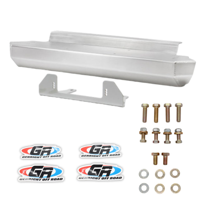 Gen-Right FBB-2040 Aluminum Stubby Front Winch Bumper for Jeep Wrangler TJ / LJ - Direct Bolt-On, Made in USA