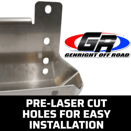 Gen-Right FBB-2040 Aluminum Stubby Front Winch Bumper for Jeep Wrangler TJ / LJ - Direct Bolt-On, Made in USA