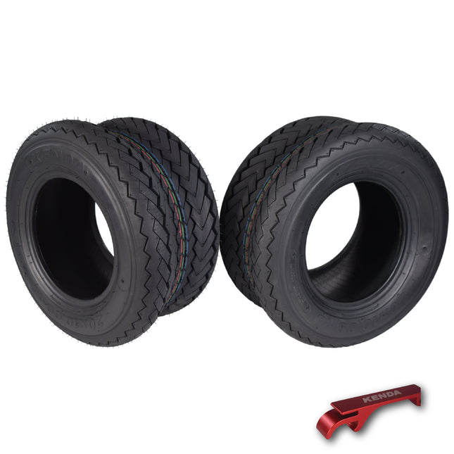 Kenda 235Q2076 20x10-10 Hole-N-1 6 Ply Tubeless Golf Cart Turf Tires 2 Pack