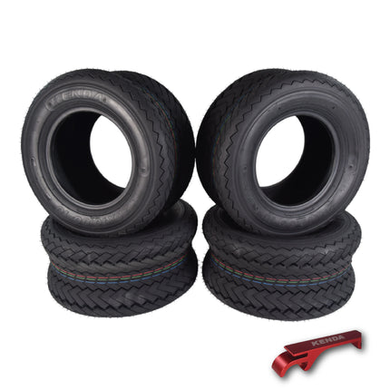 Kenda Hole-N-1 K389 20x10-10 Tubeless Golf Cart Turf Tire 4-Ply Rating with Keychain Hole in one 20/10/10 – 4 Pack