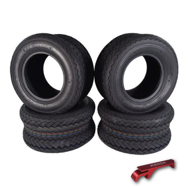 Kenda Hole-N-1 K389 20x10-10 Tubeless Golf Cart Turf Tire 4-Ply Rating with Keychain Hole in one 20/10/10 – 4 Pack
