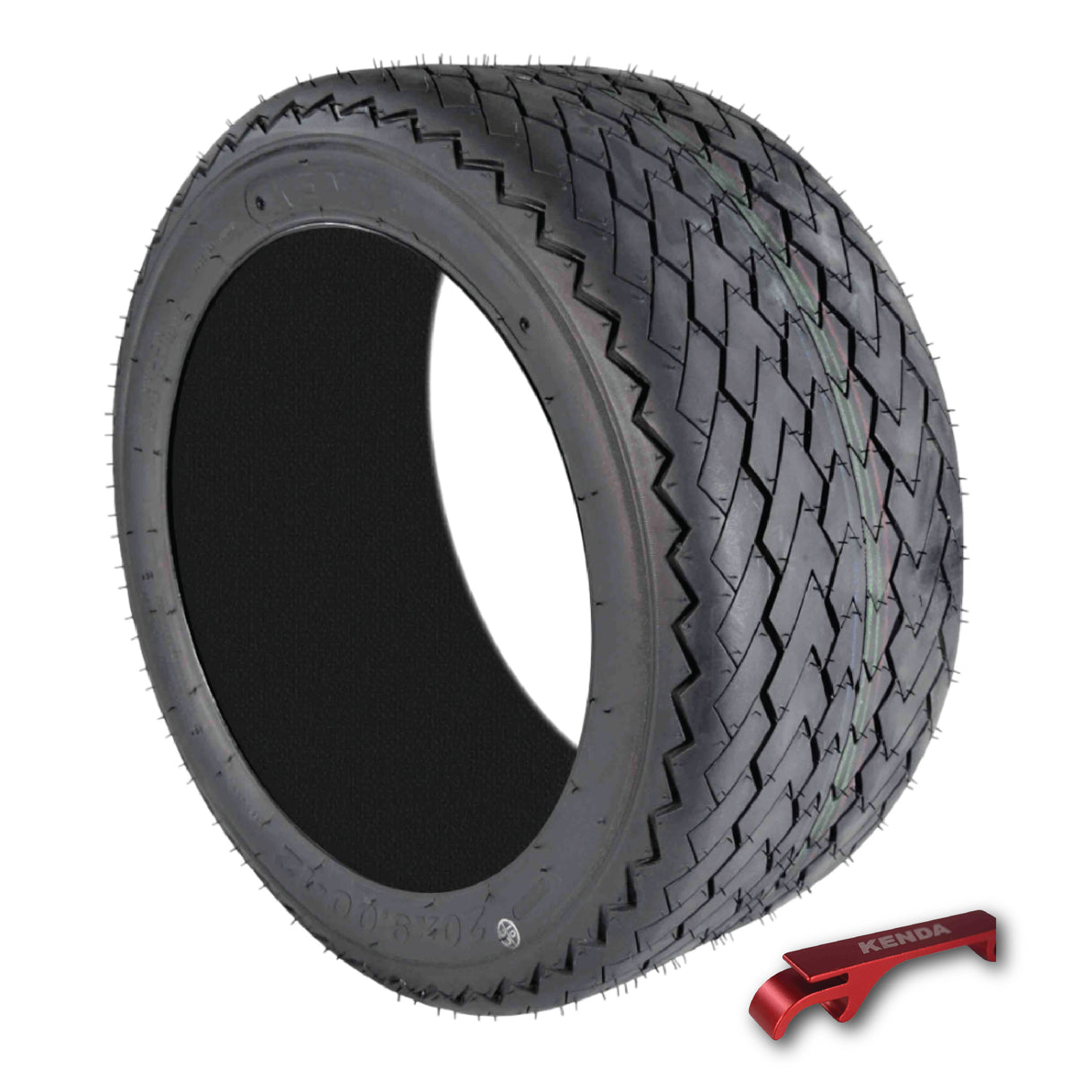 Kenda Hole-N-1 20x9-12 Single Golf Cart Tire with Kenda Key Chain Bottle Opener