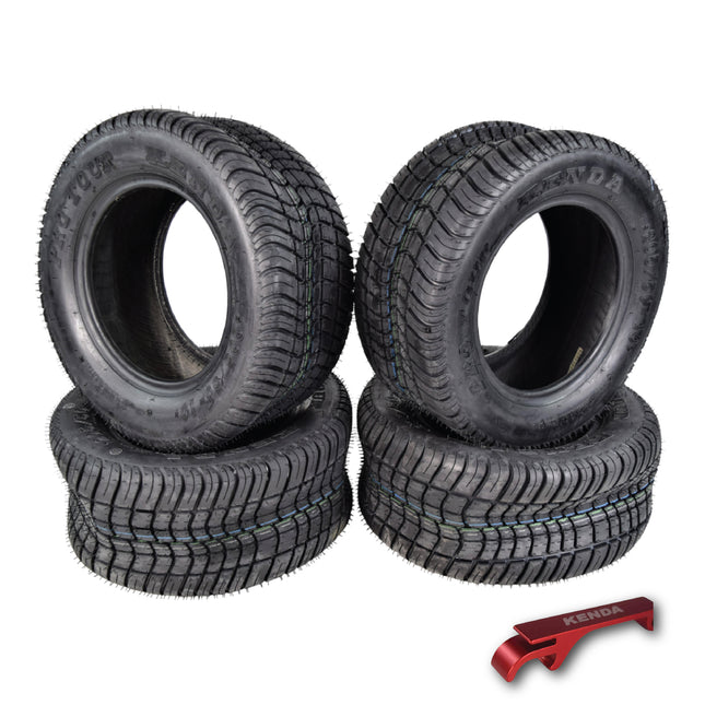 Kenda 277010N4 205/50-10 Pro Tour 4 Ply Tubeless Golf Cart Tires 4 Pack