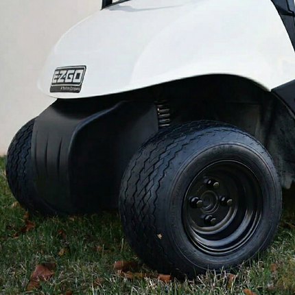 Kenda Hole-N-1 K389 18x8.5-8 Golf Cart Tire with 4-Ply Rating & Pre-Assembled Semi-Gloss Black Wheel with Keychain - Hole in one - Single
