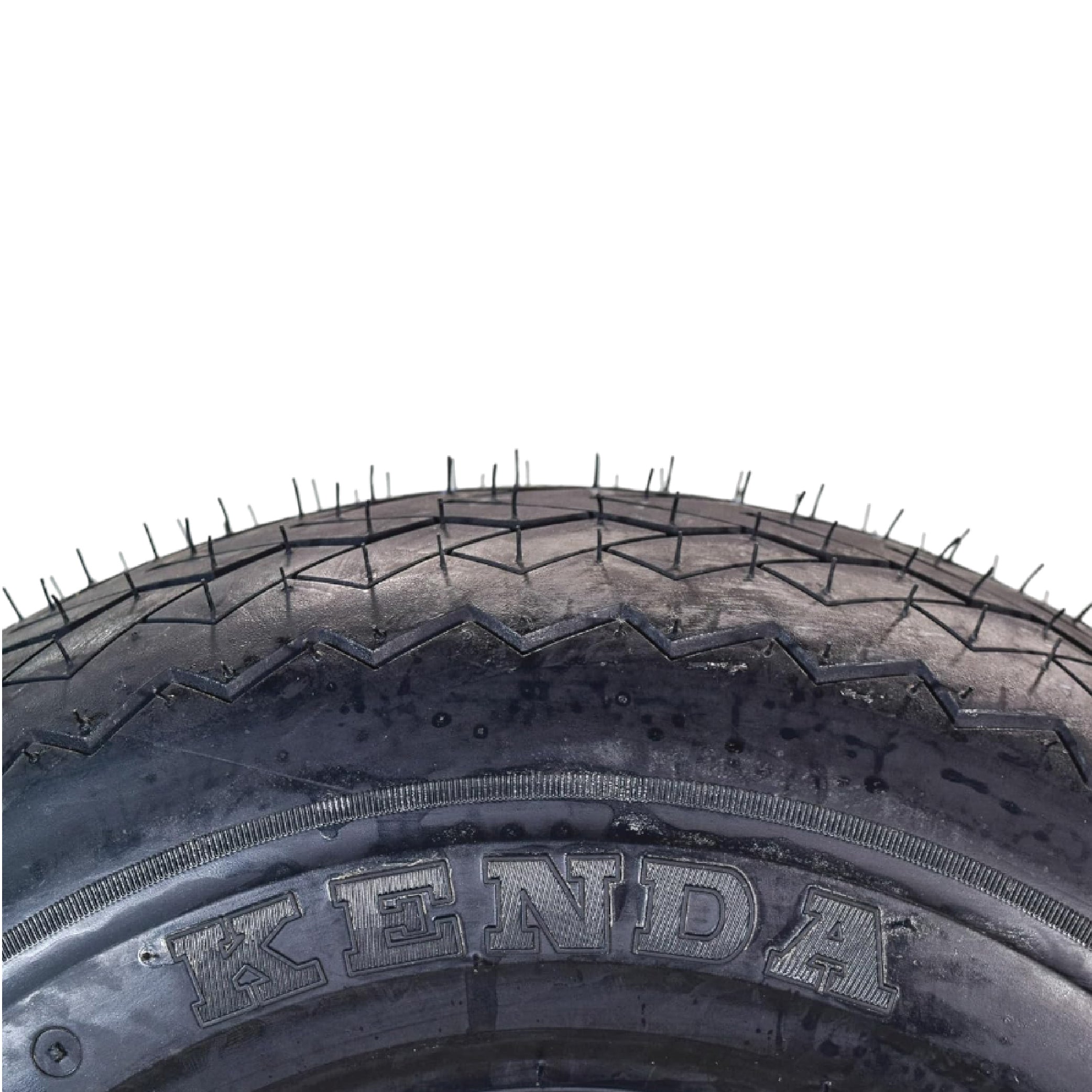 Kenda 18x8.5-8 Golf Cart Tire & White Wheel Assembled Kit w/ Keychain 2 Pack