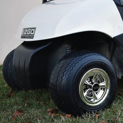 Kenda 18x8.5-8 Golf Cart Tire & White Wheel Assembled Kit w/ Keychain 2 Pack