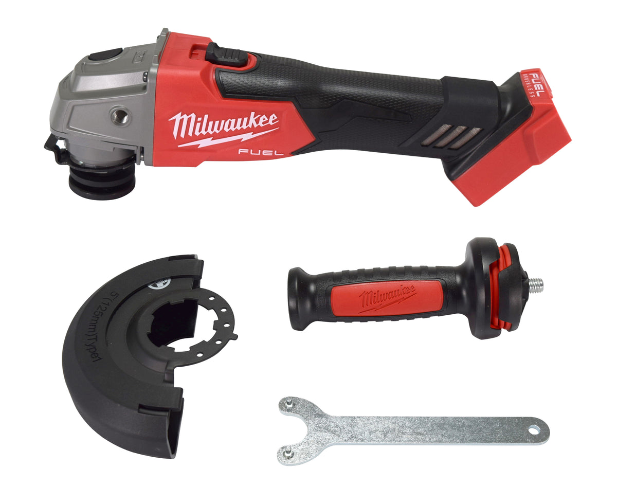 Milwaukee 2881-20 M18 FUEL 18-Volt Lithium-Ion Brushless Cordless 4-1/2 in./5 in. Grinder with Slide Switch (Tool-Only)