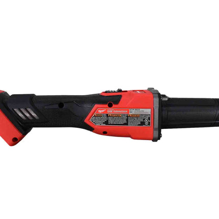 Milwaukee 2939-20 M18 FUEL 18V Lithium-Ion Brushless Cordless 1/4 in. Braking Die Grinder Slide Switch (Tool-Only)