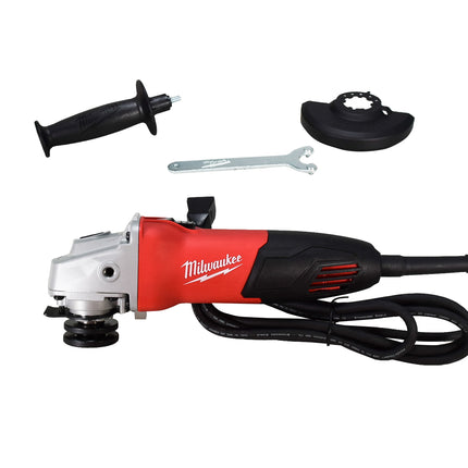Milwaukee 6130-33 7 Amp Corded 4-1/2 in. Small Angle Grinder with Sliding Lock-On Switch