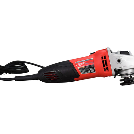 Milwaukee 6130-33 7 Amp Corded 4-1/2 in. Small Angle Grinder with Sliding Lock-On Switch