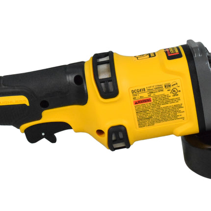 DEWALT DCG418B FLEXVOLT 60V MAX Cordless Brushless 4.5 in. to 6 in. Small Angle Grinder with Kickback Brake (Tool Only)