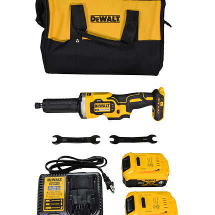Dewalt DCG426M2 20V MAX Cordless Brushless 1-1/2" Variable Speed Die Grinder with (2) 4.0Ah Batteries & Charger