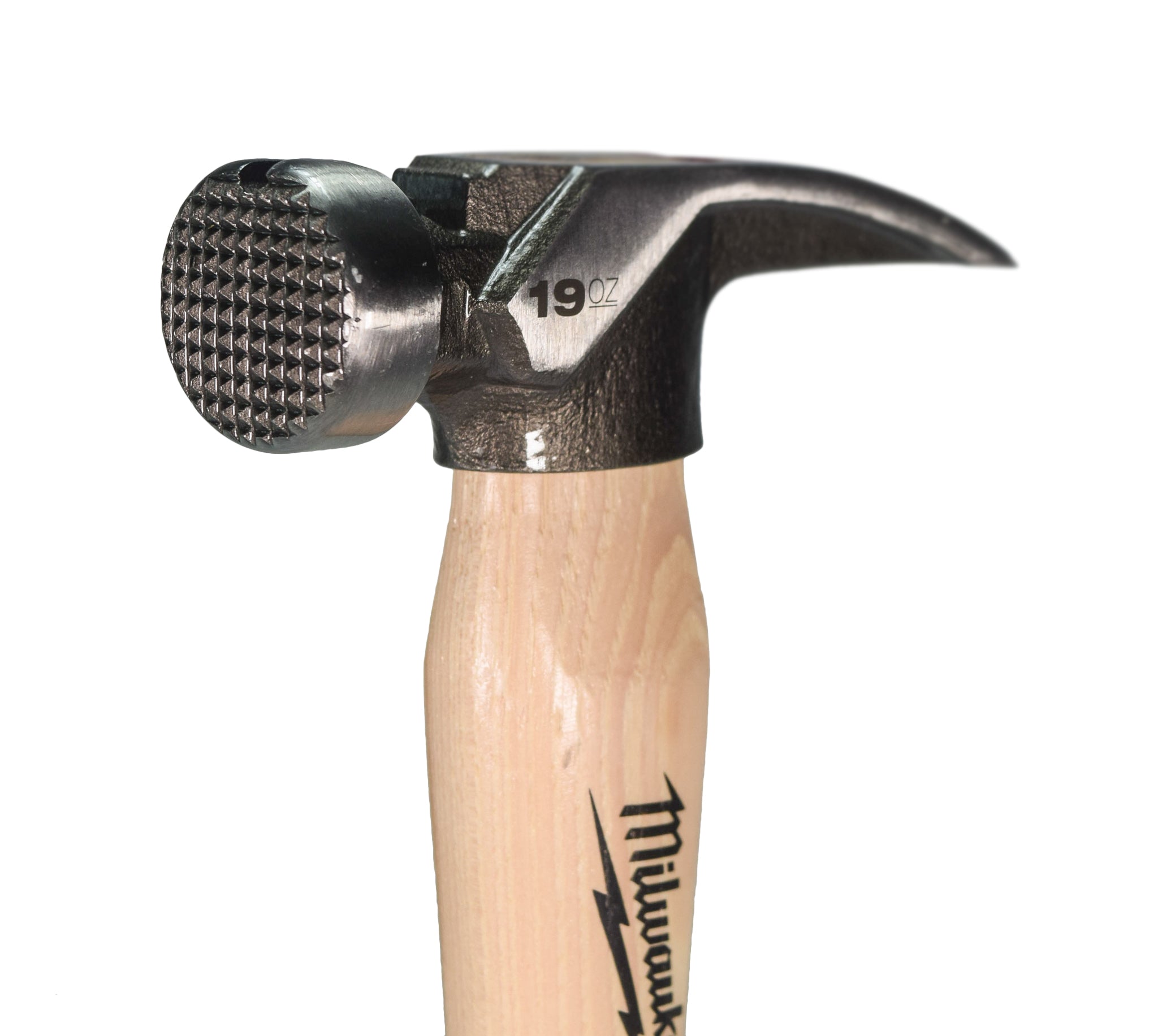 Milwaukee 48-22-9419 19oz Milled Face Hickory Handle Framing Hammer