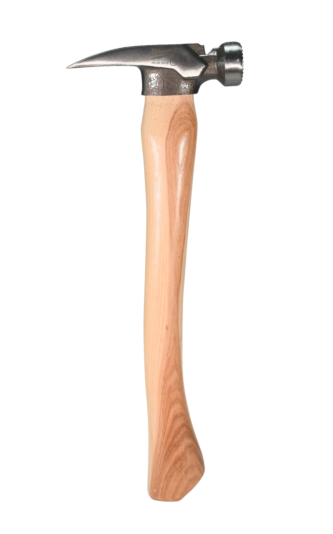 Milwaukee 48-22-9419 19oz Milled Face Hickory Handle Framing Hammer