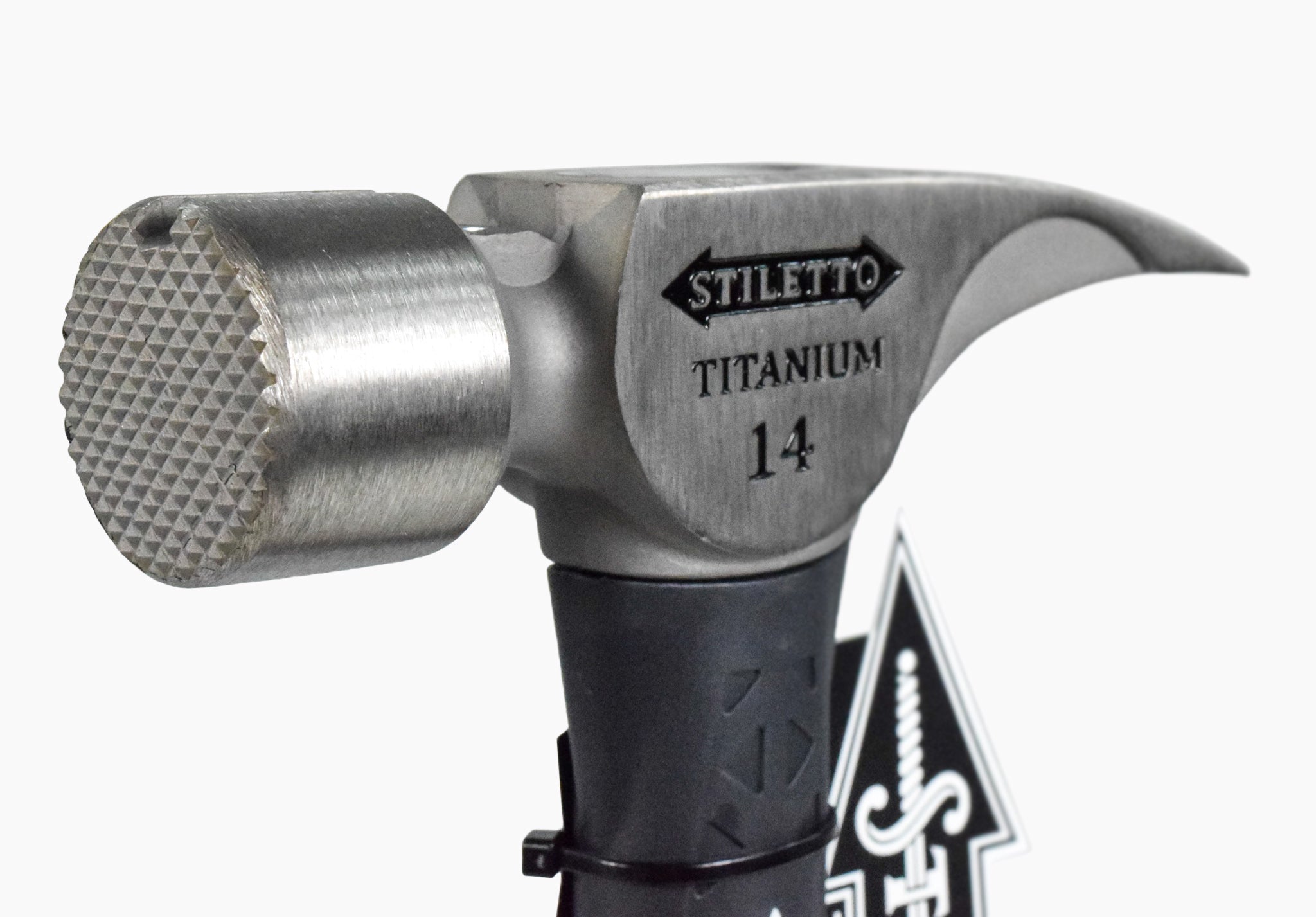 Stiletto TI14MC-F 16-Inch 14-Oz Titanium Milled Curved Fiberglass Handle Hammer